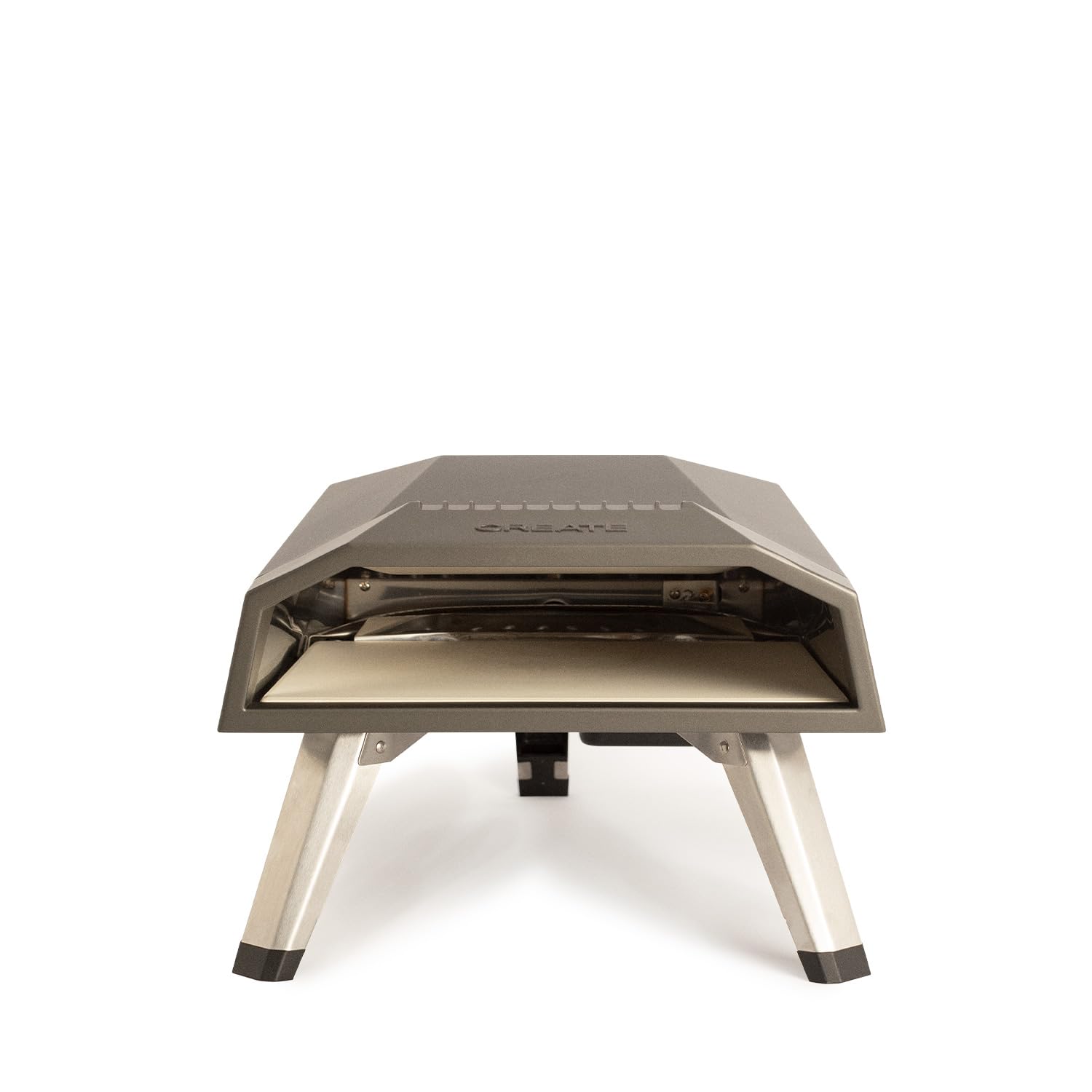 CREATE/PIZZA MAKER PRO 12"/ Tragbarer Gas-Pizzaofen/Edelstahl und Stein, klappbare Füße, Abflammsystem, schnelles Backen, max. Temperatur 500 °C, 30cm Pizzen